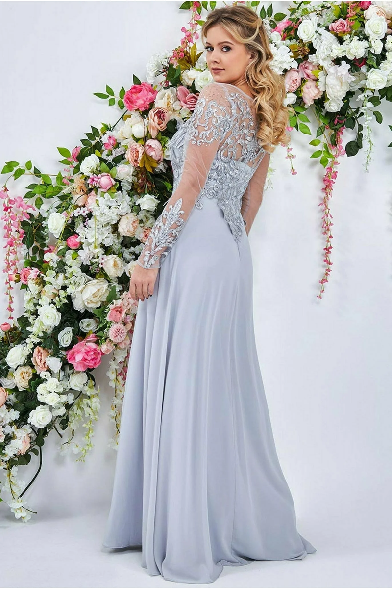 Embroidered Body Dress (Grey) Mother of Bride/Groom. Wedding Guest. Co Redcarpetdresses.co.uk Embroidered Body Dress (Grey) Mother of Bride/Groom. Wedding Guest. Co Redcarpetdresses.co.uk