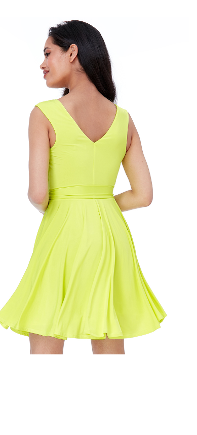 Lime green sales wedding guest dress