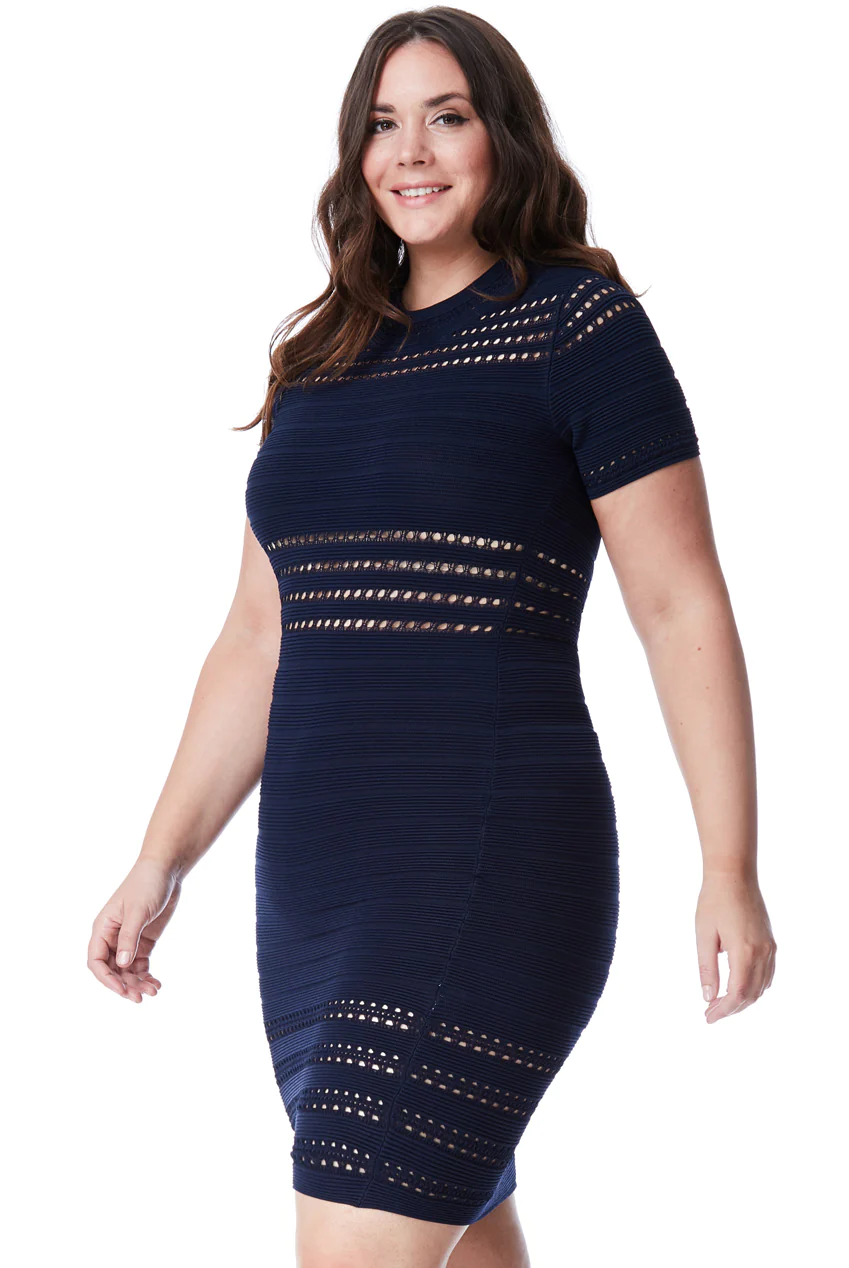 Stretch Dress (Navy-Size 16)Mother of the Bride/Groom.. Wedding Guest.. Races... Cocktail etc