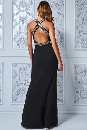 Diamantee Back Dress (Black) Cruise, Formal, Black-Tie, Ball, Prom, We Redcarpetdresses.co.uk Diamantee Back Dress (Black) Cruise, Formal, Black-Tie, Ball, Prom, We Redcarpetdresses.co.uk