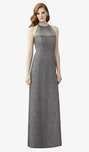 Dessy Dress Style UK2953 Charcoal Grey Size 14 .... RRP £200+