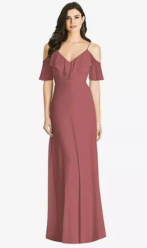 Dessy Dress Style 3020 English Rose Size 16 .... RRP £200+
