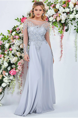 grey mother of the bride dresses uk Couture Club 9G99 Light Grey Mother of the Bride Dress Sean Rayment