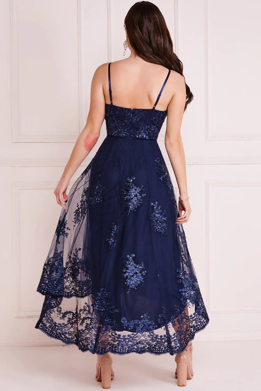 High Low Dress (Navy) Mother of Bride/Groom. Wedding Guest. Cocktail. Ball. Cruise