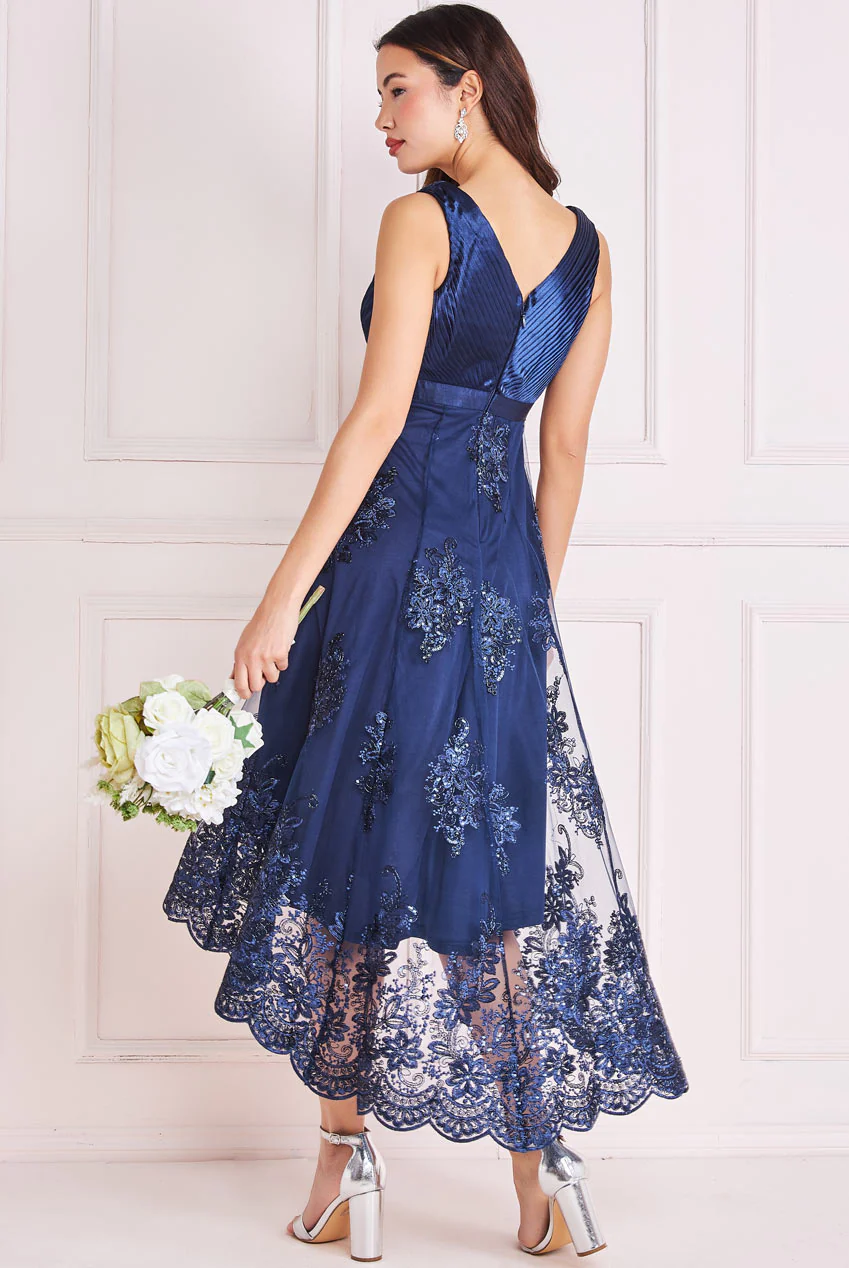 High Low Dress (Navy) Mother of Bride/Groom. Wedding Guest. Cocktail. Ball. Cruise