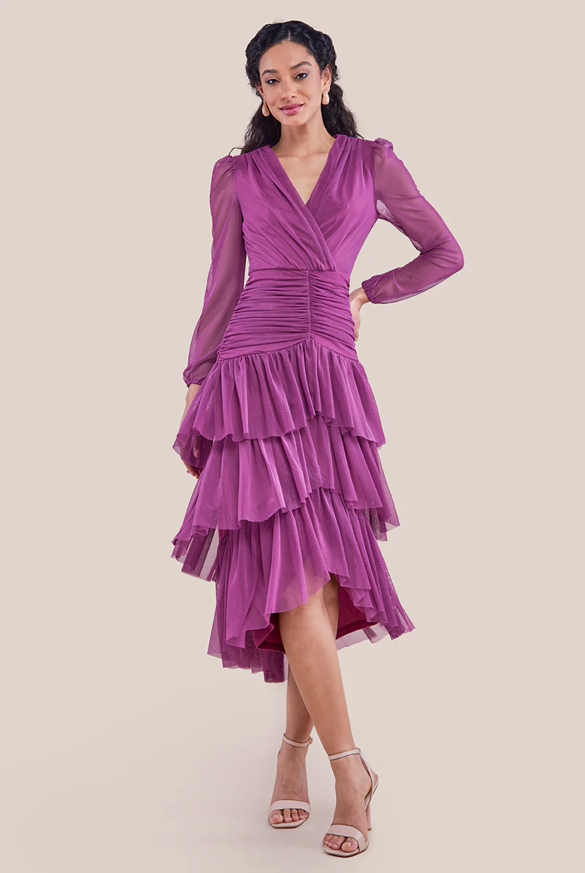 High Low Dress  (Berry) Mother of the Bride, Wedding Guest, Races
