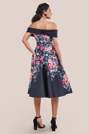 Floral Dress  (Black) Mother of the Bride, Wedding Guest, Races