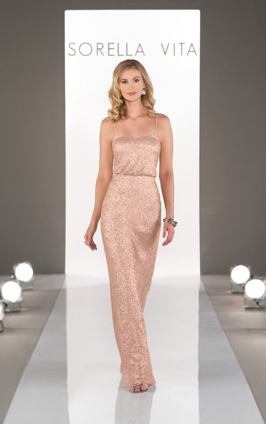 Copy of Sorella Vita Dress Style 8690 (Rose Gold-Size 10) Prom, Ball., Black-tie, Bridesmaid, Pageant