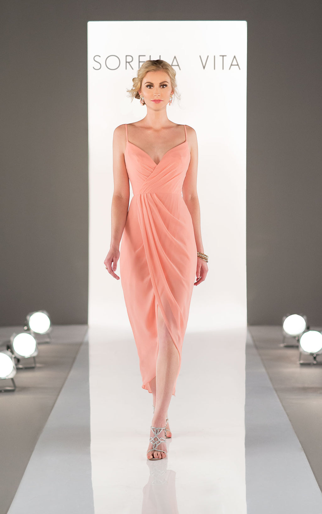 Sorella Vita Dress Style 8776 (Coral-Size 10) Prom, Ball., Black-tie, Bridesmaid, Pageant