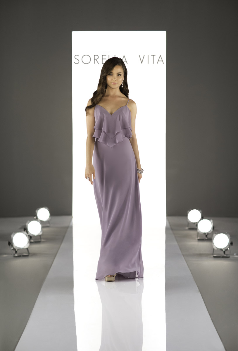 Sorella Vita Dress Style 8796 (Dusty Lavender-Size 8) Prom, Ball., Black-tie, Bridesmaid, Pageant