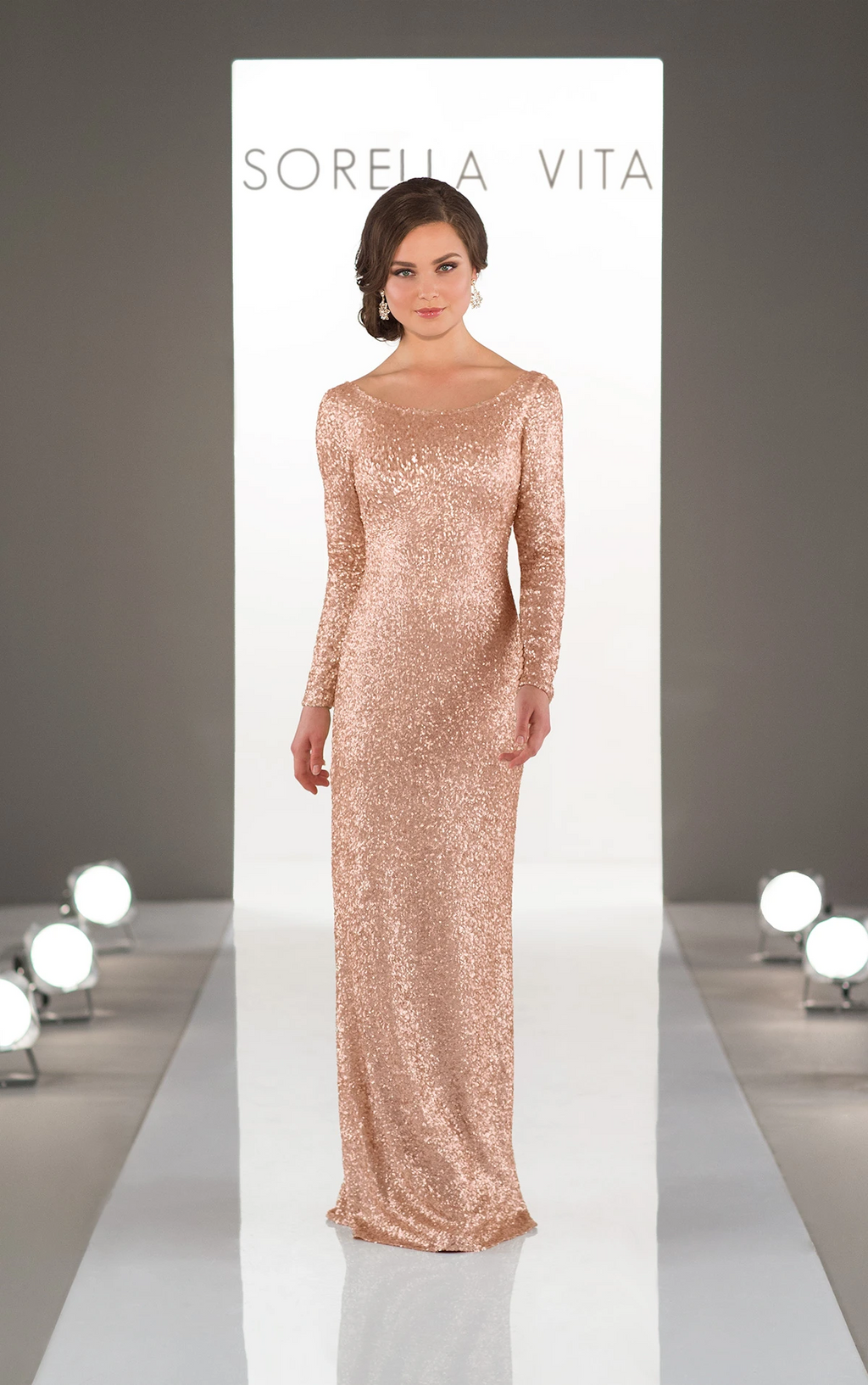 Sorella Vita Dress Style 8848 (Gold-Size 12) Prom, Ball., Black-tie, Bridesmaid, Pageant