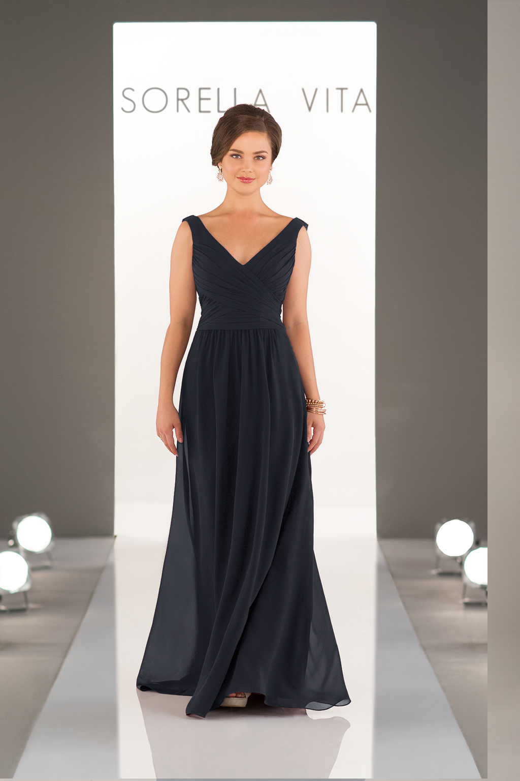 Sorella Vita Dress Style 8932 (Navy-size 18) Prom, Ball., Black-tie, Bridesmaid, Pageant