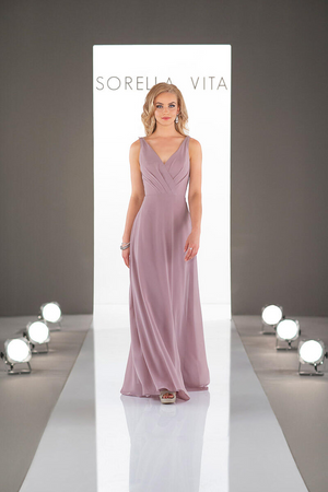 Sorella Vita Dress Style 9072 (Dusty Lavender-Size 14) Prom, Ball., Black-tie, Bridesmaid, Pageant
