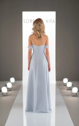 Sorella Vita Dress Style 9122 (Artic Blue-Size 16) Prom, Ball., Black-tie, Bridesmaid, Pageant