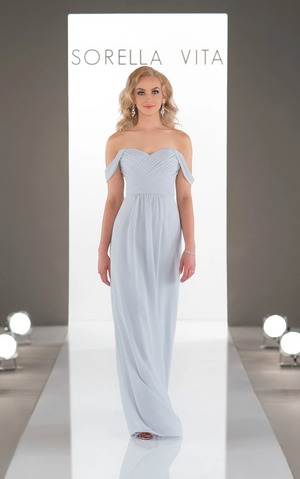 Sorella Vita Dress Style 9122 (Artic Blue-Size 16) Prom, Ball., Black-tie, Bridesmaid, Pageant