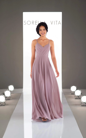 Sorella Vita Dress Style 9162 (Dusty Lavender-Size 12) Prom, Ball., Black-tie, Bridesmaid, Pageant
