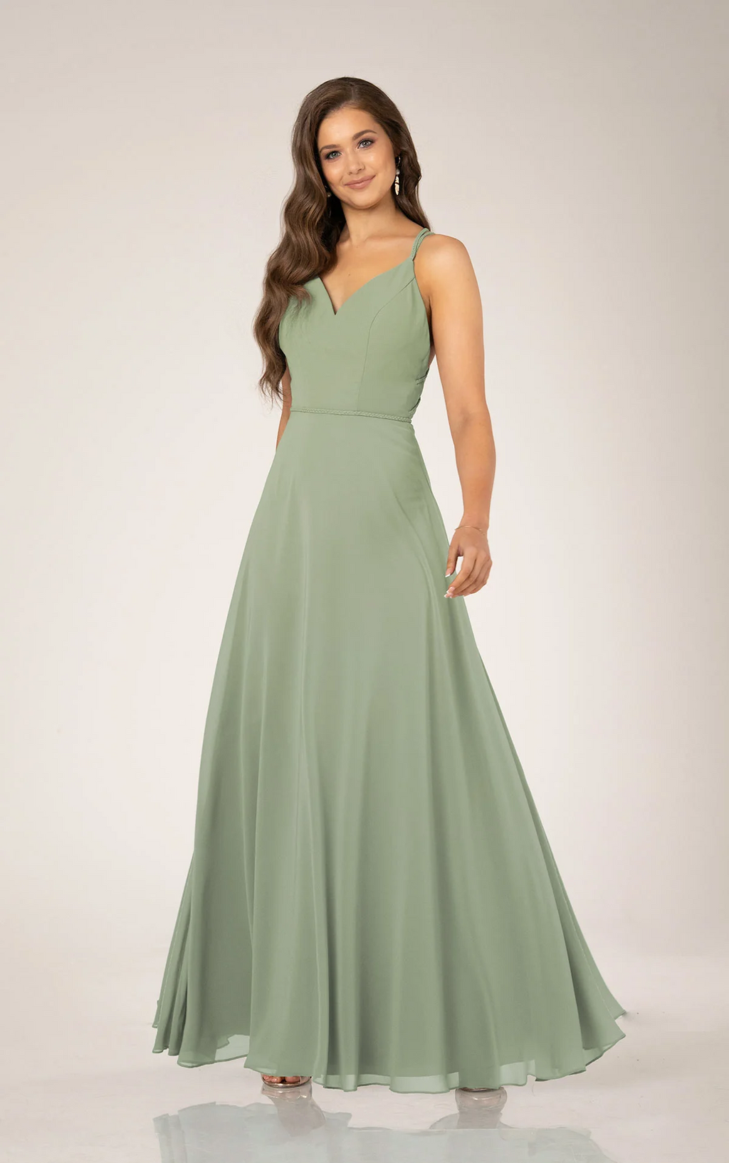 Sorella Vita Dress Style 9400 (Sage-Size 10) Prom, Ball., Black-tie, Bridesmaid, Pageant