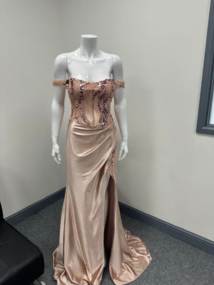 Blush Pink Sequinned Ballgown, Cruise, Special Event Prom Dress RRP £645 we sell at £199
