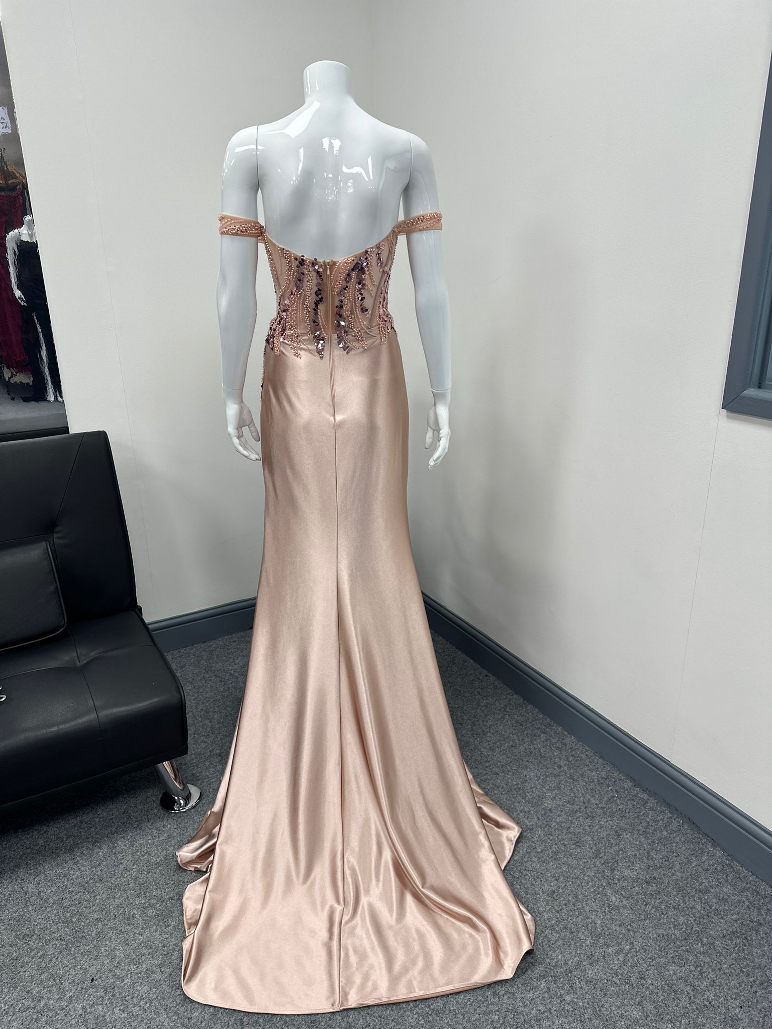 Blush Pink Sequinned Ballgown, Cruise, Special Event Prom Dress RRP £645 we sell at £199