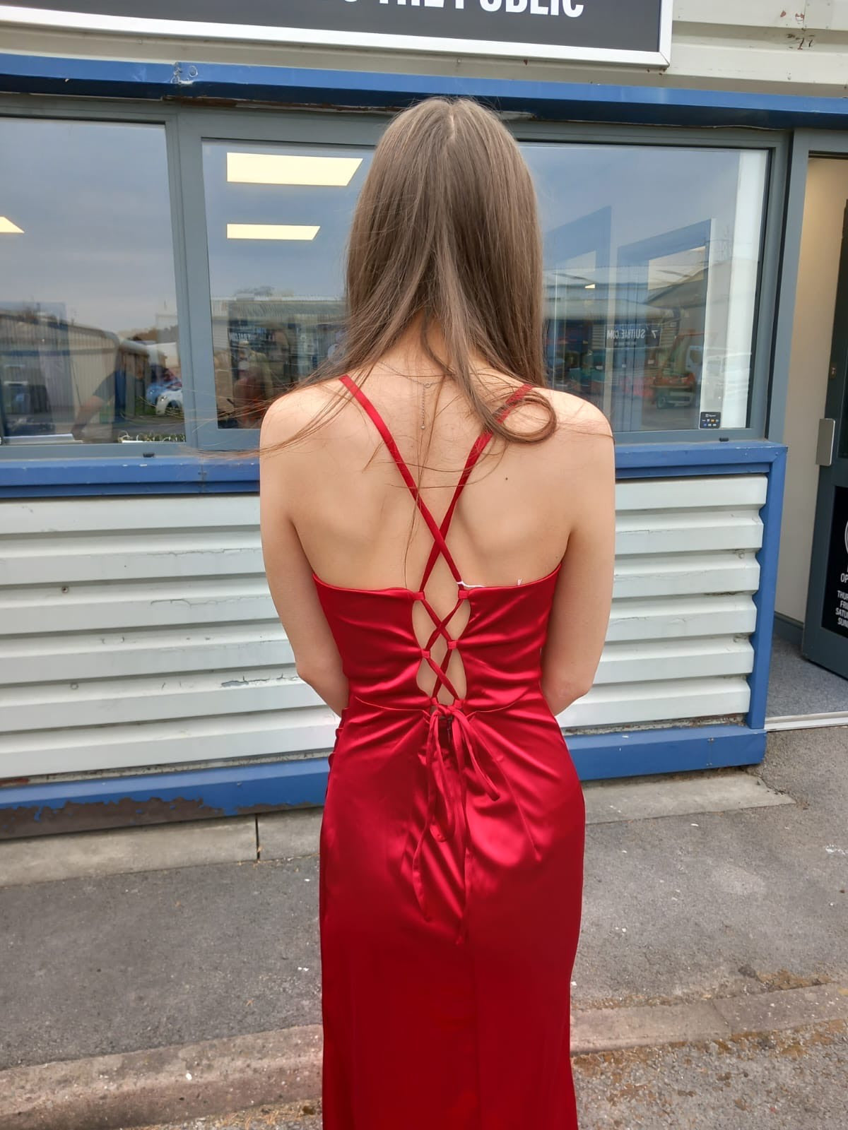 Corset Side Split dress in Burgundy , Dark Red, Prom, Cruise, Special Occasion, Formal event