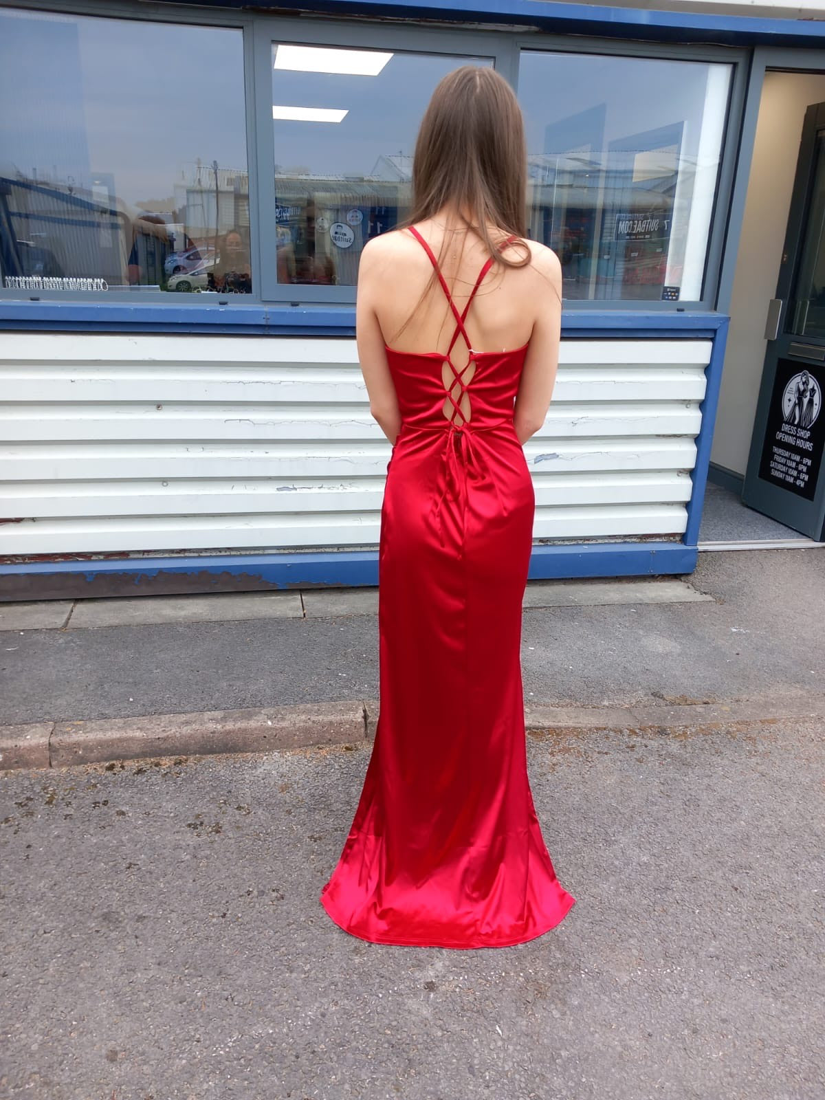 Corset Side Split dress in Burgundy , Dark Red, Prom, Cruise, Special Occasion, Formal event