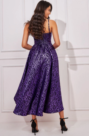 High Low Dress (Purple) Mother of Bride/Groom. Wedding Guest. Cocktail. Ball. Cruise