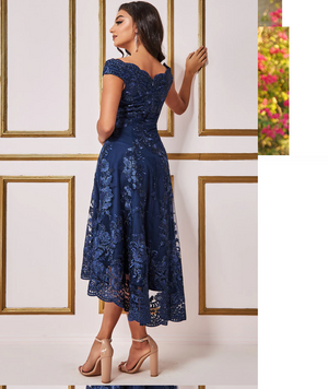 High Low Dress (Navy) Mother of Bride/Groom. Wedding Guest. Cocktail. Ball. Cruise