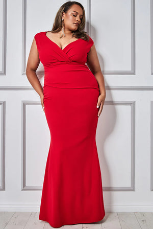 Plus Size Dress (Red-Size 18) Wedding Guest, Races, Formal Event, Races,  Cocktail, Promus