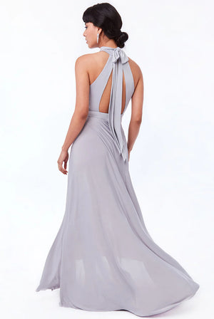 Hi neck Dress (Silver-Size 16) Wedding Guest, Races, Formal Event, Races, Cocktail, Prom