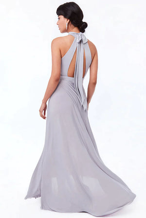 Hi neck Dress (Silver-Size 14) Wedding Guest, Races, Formal Event, Races, Cocktail, Prom