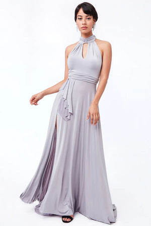 Hi neck Dress (Silver-Size 16) Wedding Guest, Races, Formal Event, Races, Cocktail, Prom