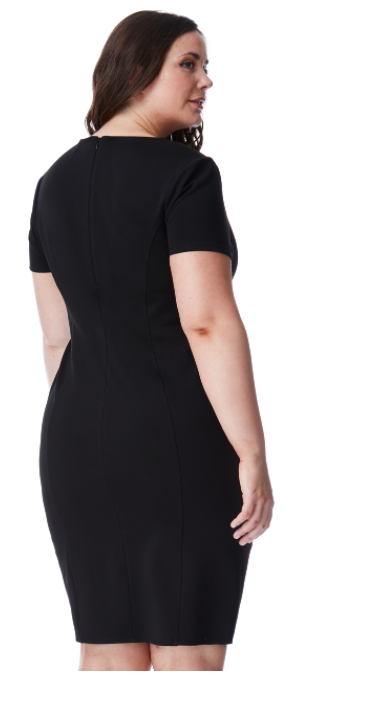 Plus Size Dress (Black) Mother of the Bride, Wedding Guest, Races, Formal Event