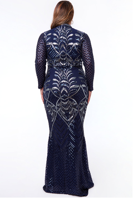 Plus Size Dress (Navy-Size 18) Wedding Guest, Races, Formal Event, Races, Cocktail, Prom