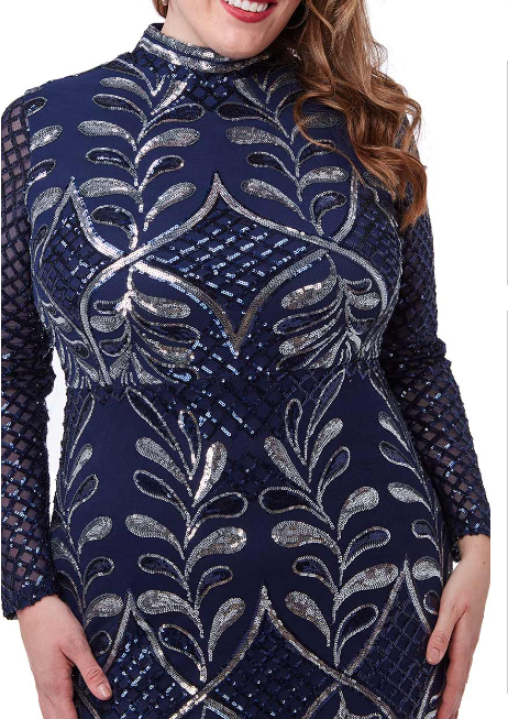 Plus Size Dress (Navy-Size 18) Wedding Guest, Races, Formal Event, Races, Cocktail, Prom