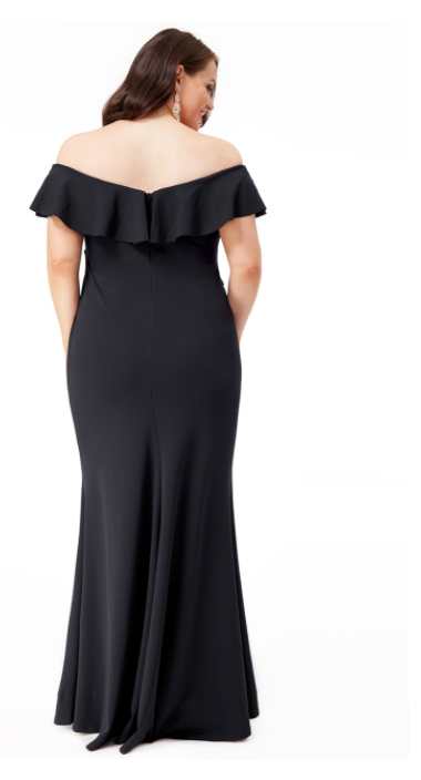 Plus Size Dress (Black) Mother of the Bride, Ball, Cruise, Prom, Formal Event