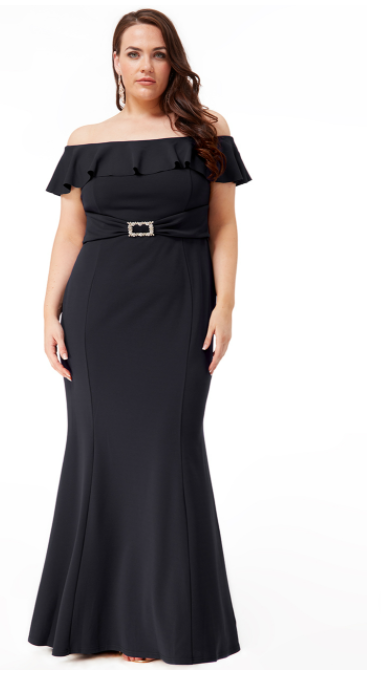 Plus Size Dress (Black) Mother of the Bride, Ball, Cruise, Prom, Formal Event