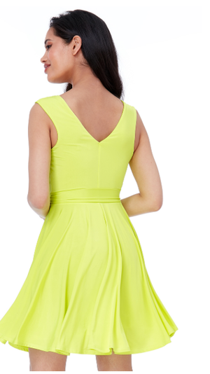 Skater Dress (Lime-Size 14) Prom, Ball, Wedding Guest, Races, Formal Event, Races, Cocktail, Prom