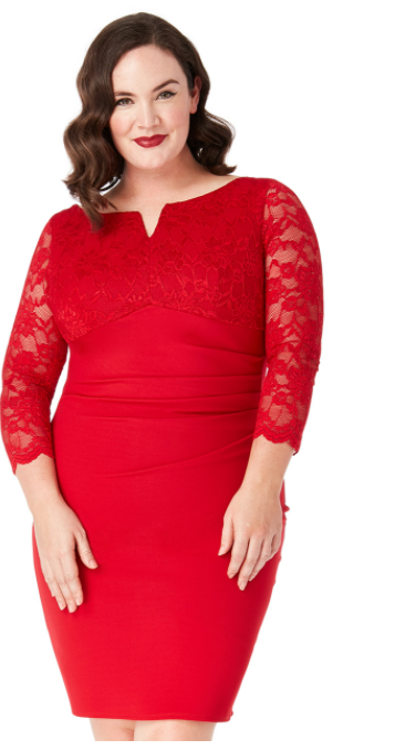 Plus Size Dress (Red-Size 24) Prom, Ball, Wedding Guest, Races, Formal Event, Races, Cocktail, Prom