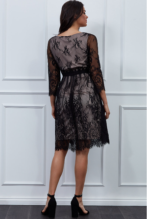 Lace Dress (Black-Size 8) Wedding Guest, Races, Formal Event, Races, C Redcarpetdresses.co.uk Lace Dress (Black-Size 8) Wedding Guest, Races, Formal Event, Races, C Redcarpetdresses.co.uk