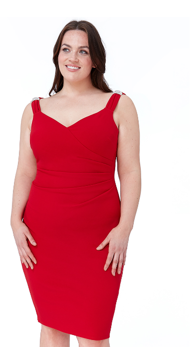 Plus Size Dress (Red-Size 22) Wedding Guest, Races, Formal Event, Race –  Redcarpetdresses.co.uk